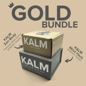 KALM Gold Bundle. Mind Hack. White Sunrise. Body Zen. Better than MAGU. Top Supplement for Anxiety.
